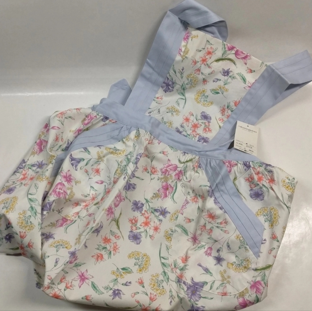 Valentino Garavani Apron NWT Rare Floral Cotton Luxury Gift O/S W/Box W/Pockets - Picture 5 of 12